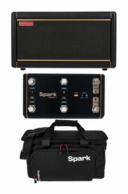 Positive Grid Spark 2 BK w/Bag & Footswitch in primo piano frontale