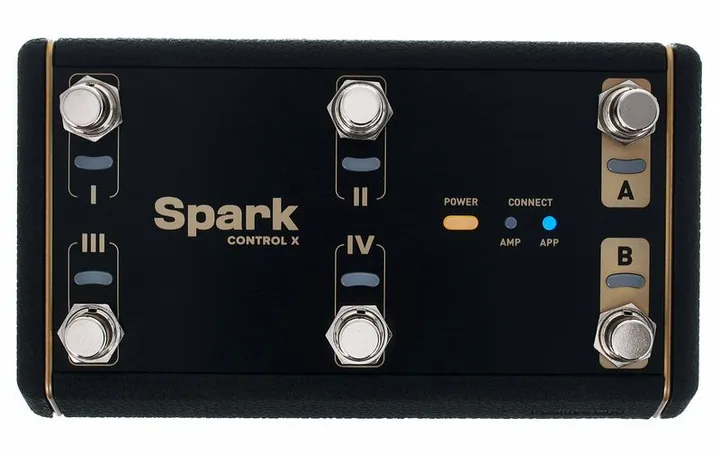 Positive Grid Spark Control X, grafica del pannello superiore