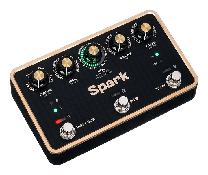 Positive Grid Spark Pedal, vista dall'alto della testata