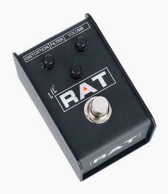 Proco Lil' Rat Distortion, manopole viste dall'alto
