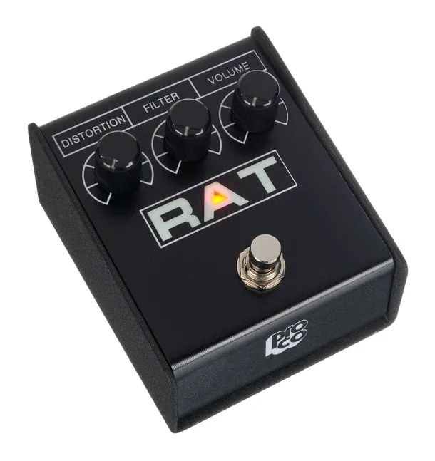 Proco Rat 2 Distortion, led e interruttore a pedale
