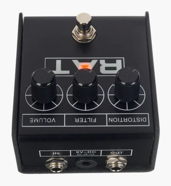 Proco Rat 2 Distortion, connettori sul retro dell'unita