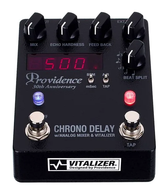 Providence DLY-4 Chrono Delay Black LTD, grafica del pannello superiore
