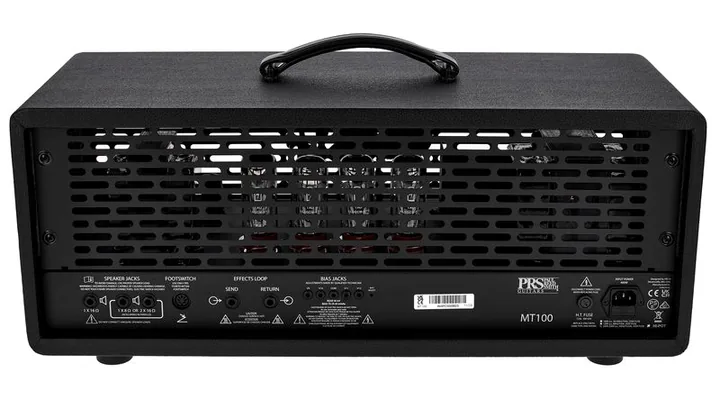 PRS MT 100, logo e finiture del pannello frontale