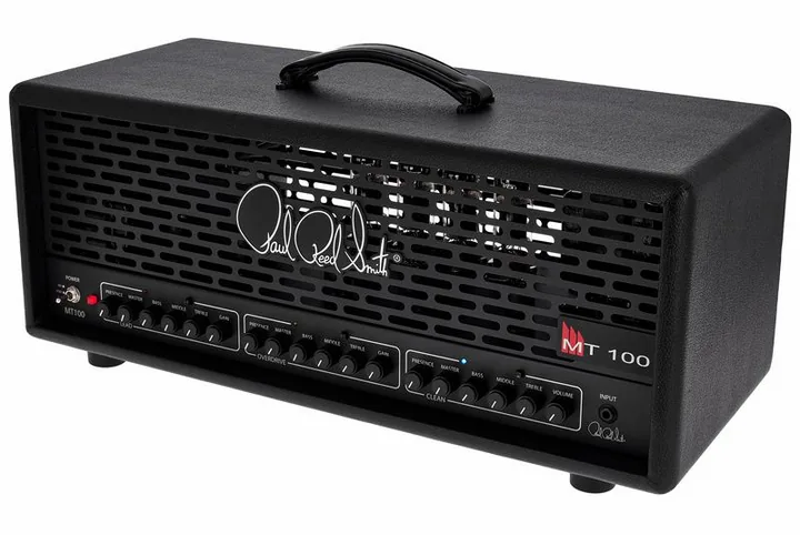 PRS MT 100 inquadrato di fronte su sfondo neutro
