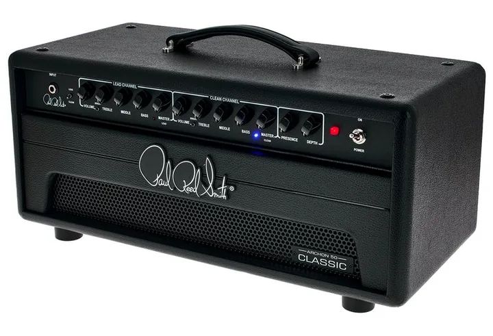 PRS Archon Classic 50 Head inquadrato di fronte su sfondo neutro