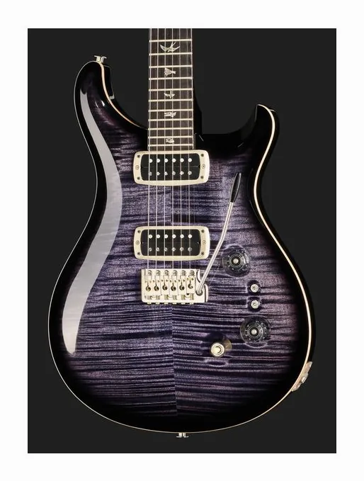 PRS Custom 24/08 Purple Mist, corpo e verniciatura in primo piano