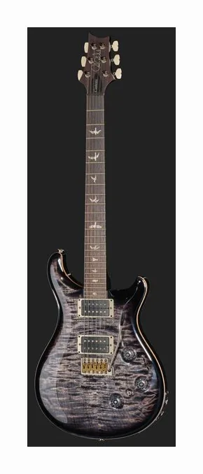 PRS Custom 24 Piezo Charcoal Burst, profilo laterale del corpo