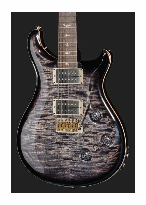 PRS Custom 24 Piezo Charcoal Burst, vista posteriore del corpo