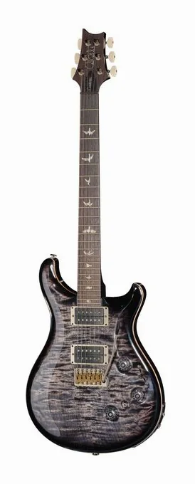 PRS Custom 24 Piezo Charcoal Burst visto di fronte