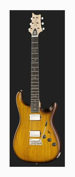 PRS Fiore HH Satin Sunflower, corpo e verniciatura in primo piano