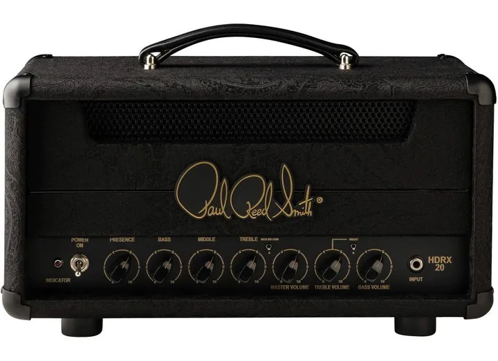 PRS HDRX 20 Head LTD Black Paisley, footswitch e ingressi sul retro