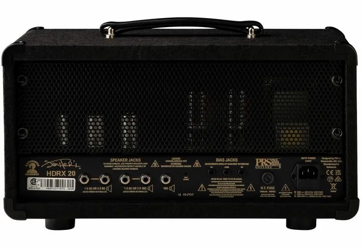 PRS HDRX 20 Head LTD Black Paisley, angolo del cabinet