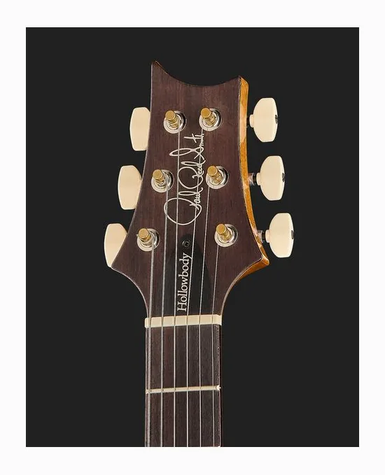 PRS Hollowbody II Piezo Yel. Tiger, manico e tastiera visti di lato