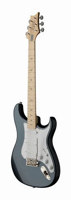 PRS JM Silver Sky Maple VB, paletta con meccaniche e logo