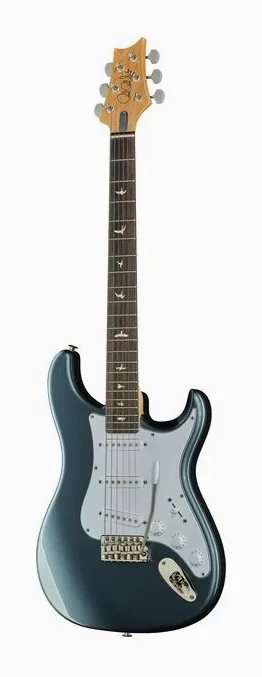 PRS JM Silver Sky RW Venetian Blue fotografato frontalmente