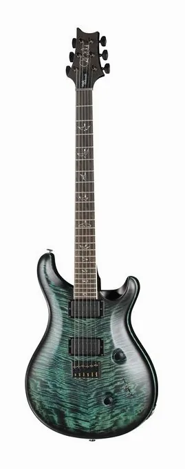 PRS Mark Holcomb Cobalt Smokeburst in primo piano frontale