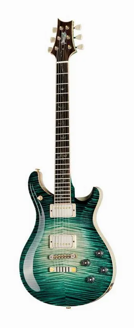 PRS McCarty 594 PS Teal Black Glow in primo piano frontale