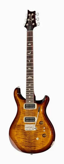 PRS S2 Custom 24-08 Black Amber in primo piano frontale