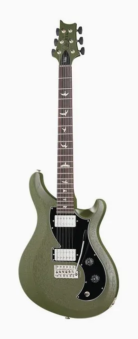 PRS S2 Vela Satin HHT Macha Green in primo piano frontale