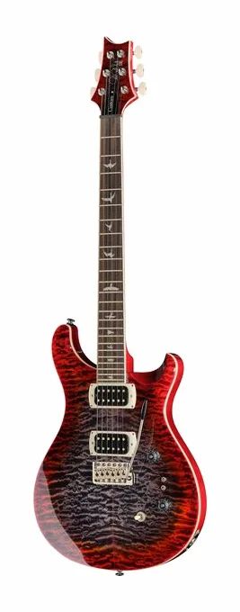 PRS SE Custom 24-08 Quilt CG inquadrato di fronte su sfondo neutro