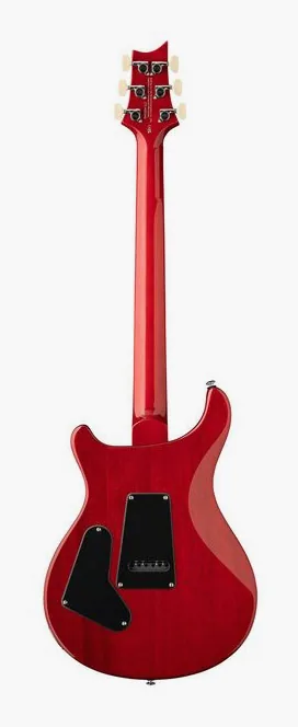 PRS SE Custom 24 Charcoal Cherry B, curve del body viste dall'alto