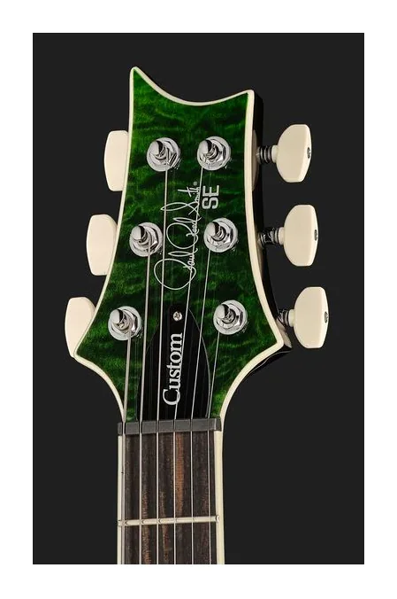 PRS SE Custom 24 Quilt TB, corpo e verniciatura in primo piano