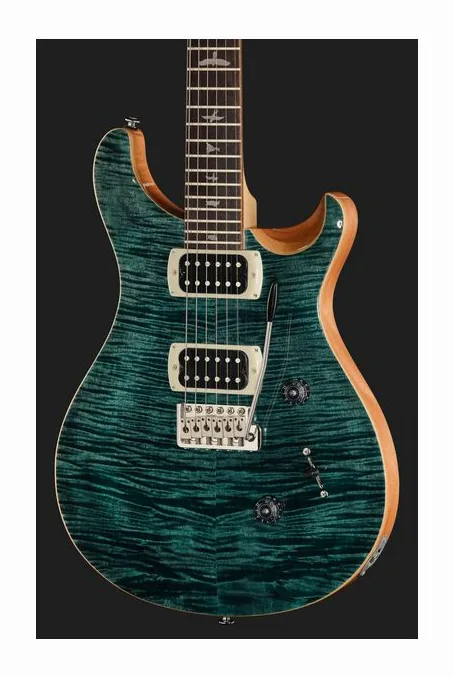 PRS SE Custom 24 Slate Blue, curve del body viste dall'alto
