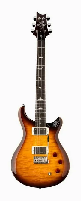 PRS SE DGT Tobacco Sunburst visto di fronte