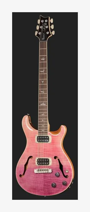 PRS SE Ed Sheeran Pink Ombre, profilo laterale del corpo