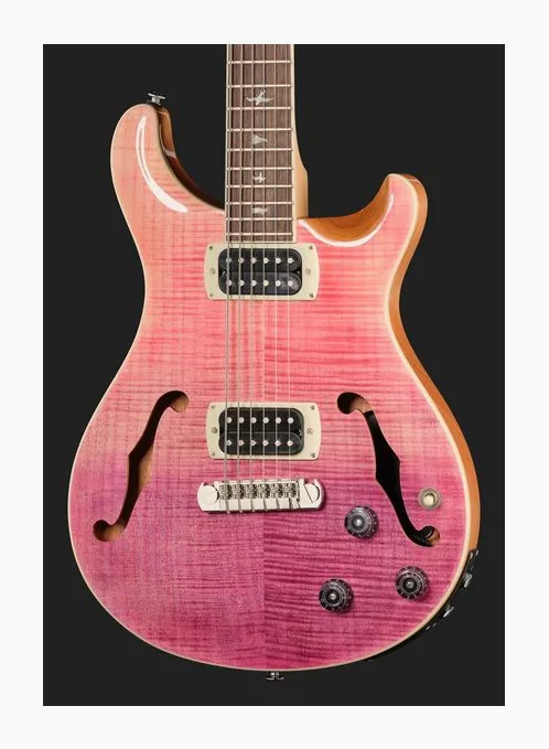 PRS SE Ed Sheeran Pink Ombre, paletta con meccaniche e logo