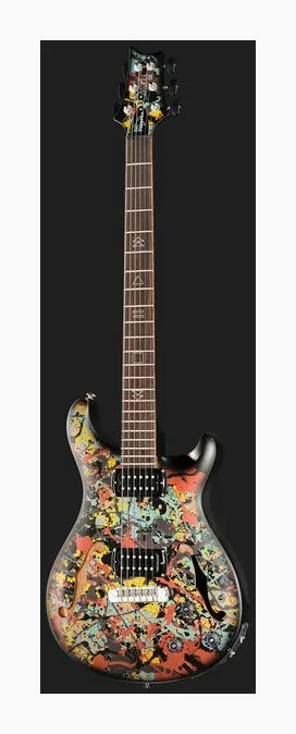 PRS SE Ed Sheeran Cosmic Splash, curve del body viste dall'alto