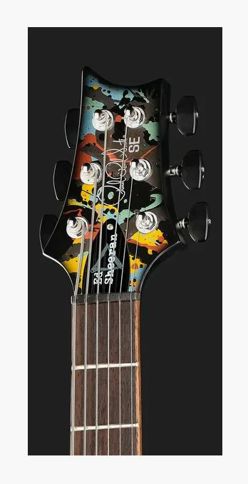 PRS SE Ed Sheeran Cosmic Splash, manico e tastiera visti di lato