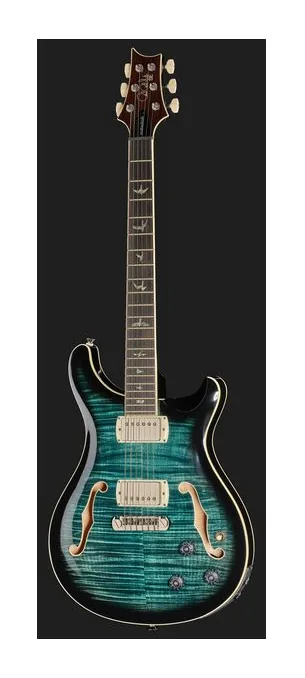 PRS SE Hollowbody II Piezo PBSB, curve del body viste dall'alto