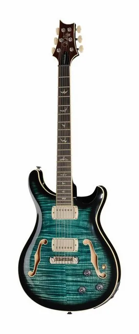 PRS SE Hollowbody II Piezo PBSB visto di fronte