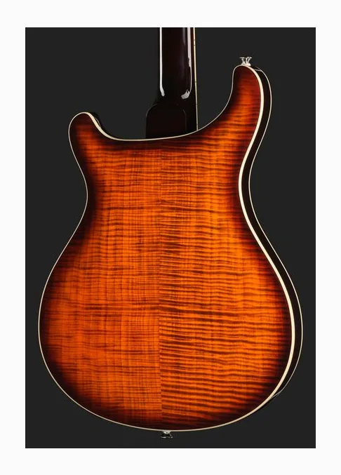 PRS SE Hollowbody II Piezo OTSB, manico e tastiera visti di lato