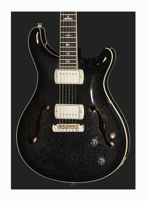 PRS SE Hollowbody Standard Dog HSB, corpo e verniciatura in primo piano