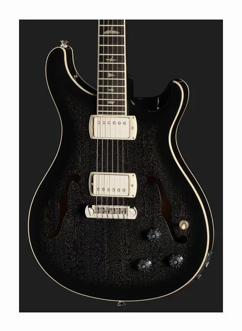 PRS SE Hollowbody Std. Piezo DHSB, manico e tastiera visti di lato