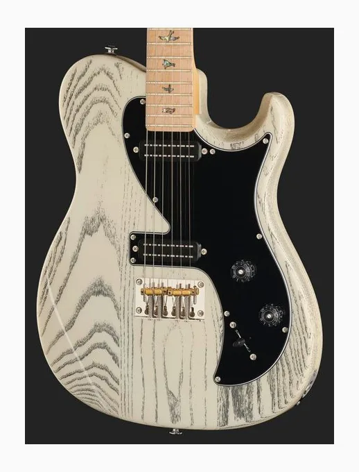 PRS SE NF 53 White Doghair, paletta con meccaniche e logo