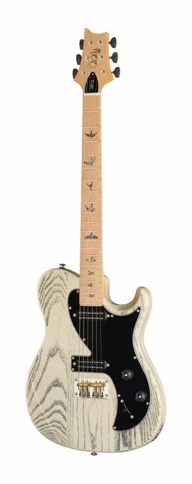 PRS SE NF 53 White Doghair fotografato frontalmente