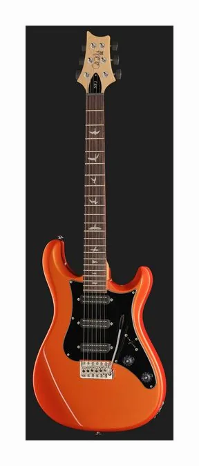 PRS SE NF3 Metallic Orange RW, corpo e verniciatura in primo piano
