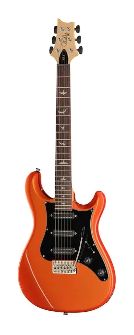 PRS SE NF3 Metallic Orange RW fotografato frontalmente