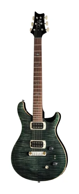 PRS SE Pauls Guitar Teal Black fotografato frontalmente