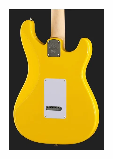 PRS SE Silver Sky Dandy Lion LH, paletta con meccaniche e logo