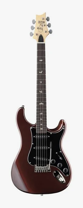 PRS SE Silver Sky Defender LTD SR inquadrato di fronte su sfondo neutro
