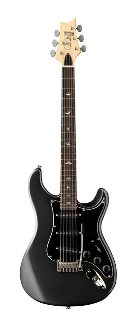 PRS SE Silver Sky Defender LTD CG inquadrato di fronte su sfondo neutro