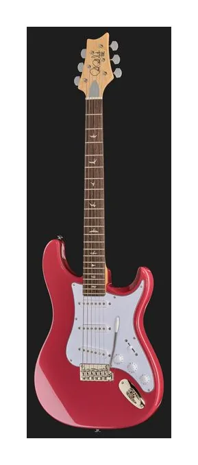 PRS SE Silver Sky Derby Red, manico e tastiera visti di lato