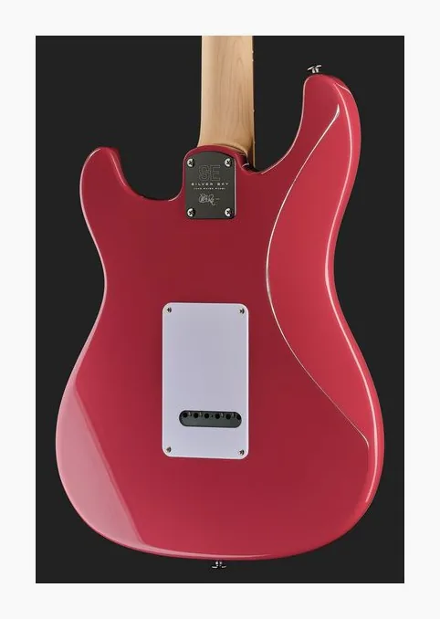 PRS SE Silver Sky Derby Red, profilo laterale del corpo