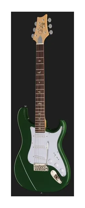 PRS SE Silver Sky Laurel Green, profilo laterale del corpo