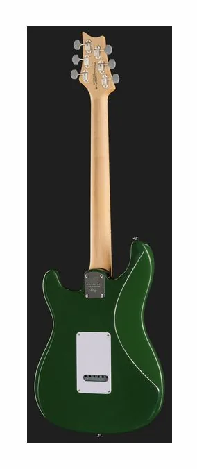 PRS SE Silver Sky Laurel Green, manico e tastiera visti di lato
